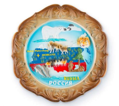 Трейд Тарелочка сувенирная ”Карта России” RUS000149