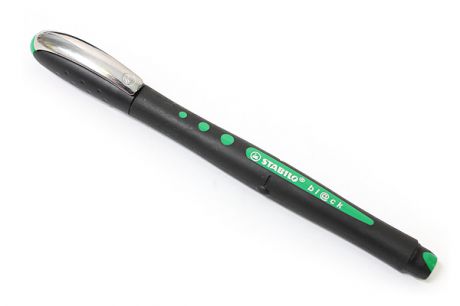 Ручка, роллер, Stabilo Bl@ck, (0,3мм), зеленая