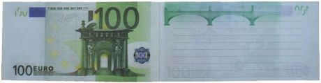 Сувенир Филькина Грамота Блокнот пачка 100 евро NH0000014
