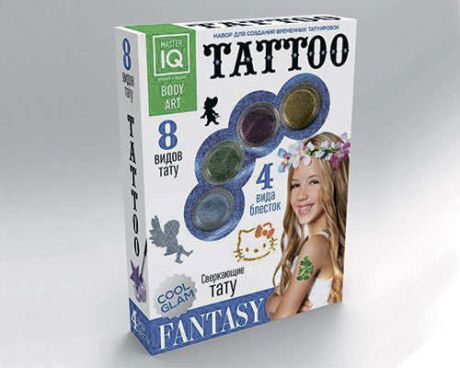 Набор для творчества Master IQ Создание временных татуировок ТАТУ FANTASY (8 видов тату) С007