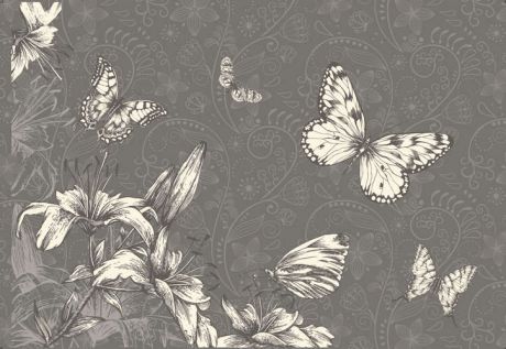 Пакет декоративный Вира-М Бабочки бумажный 32*22*8см