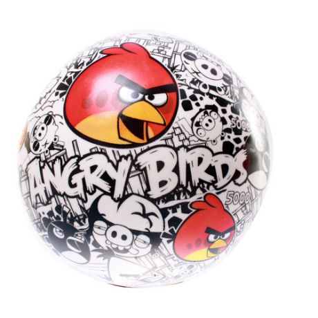 Мяч Angry Birds Мондо "Винтаж красно-бело-черный", 23 см