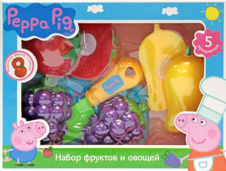 Игровой набор Росмэн т.м. Peppa Pig Набор фруктов и овощей 5 предметов