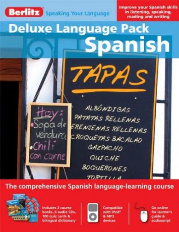 Spanish Berlitz Deluxe Language Pack (CBx2 CDx6 100 cards dictionary)