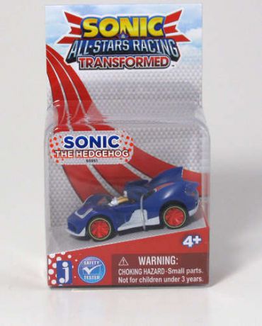 Фигурка Sonic Соник в машине - Sonic All Stars Racing 2 Sonic 4см