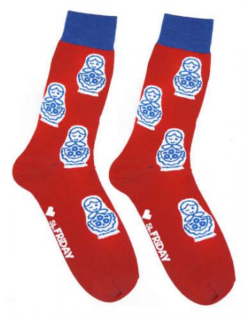 Дизайнерские носки St.Friday Socks, красный, C-M1