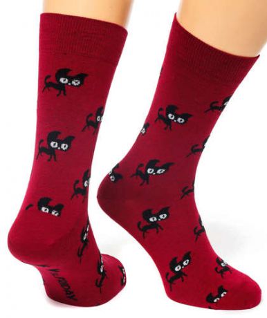 Дизайнерские носки St.Friday Socks,бордо, B20-4/2.19