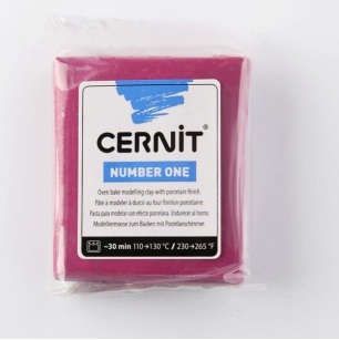 Полимерный моделин, "Cernit Number One", 56 грамм, бордовый 411
