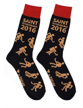 Дизайнерские носки St.Friday Socks, черный, C-S16