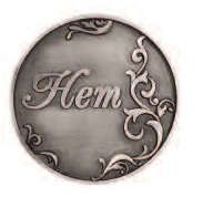 Сувенир, АКМ, Монета металлическая D2,6 Нет-Нет цв.ант.олово