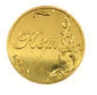 Сувенир, АКМ, Монета металлическая D2,6 Нет-Нет цв.золото