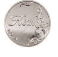 Сувенир, АКМ, Монета металлическая D2,6 Нет-Нет цв.серебро