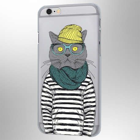 Сувенирный чехол Hipsta Animals (кот) для iPhone 6/6S