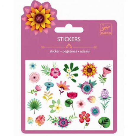 Набор для творчества DJECO Наклейки Тропические цветы