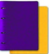 Тетрадь, 160л А5 (175*220) клетка Феникс+ Серия Сариф Фиолетовый+Желтый со сменн.блоком, на кольцах