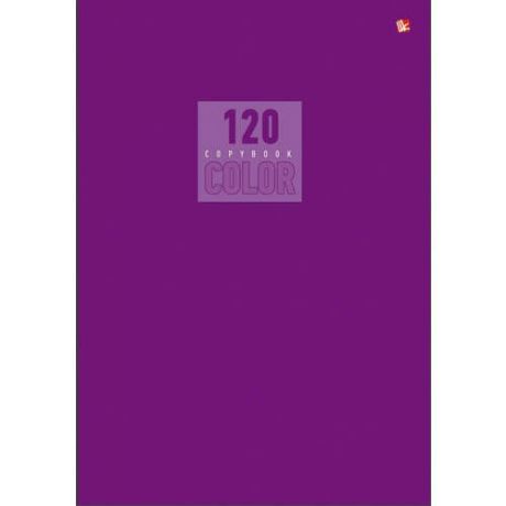 Тетрадь, 120л. А4 клетка Канц-Эксмо Серия Стиль и цвет. Лиловый швейное клеевое крепление