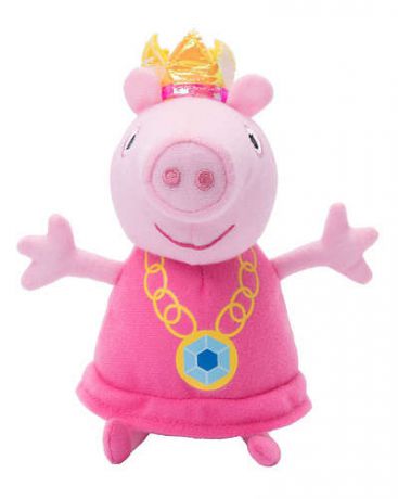 Игрушка мягкая, Росмэн т.м. Peppa Pig Пеппа-принцесса 20см