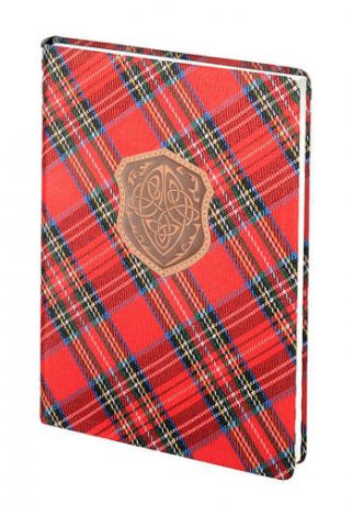 Ежедневник недатированный, 140*200мм 192стр. InFolio Scotland Красный интегральный переплет
