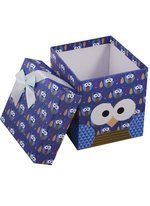 Коробка для подарков Совы.Owls 10*10*11см, декоративный бант, картон 2801S