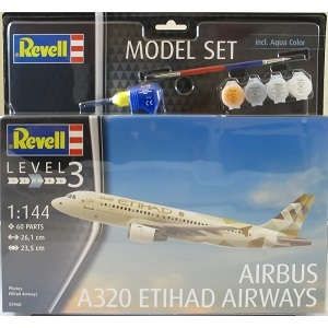 Игрушка, Сборная модель Revell Набор Самолёт Airbus A320 авиакомпании Etihad Airways