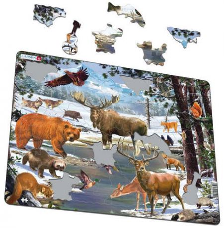 Пазл-мозайка, Larsen, Животные Северной Европы