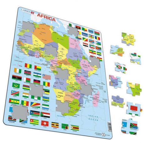 Пазл-мозайка, Larsen, Карты/Флаги Африка
