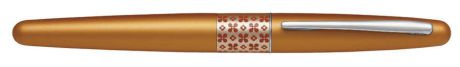 Ручка роллер, PILOT, Цвет корпуса - оранжево-золотистый металлик, диаметр шарика 0,7мм, толщина линии 0,35мм, жидкие чернила
