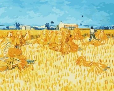 Набор для творчества, Живопись на холсте, 40*50см, Рисование по номерам, Ван Гог. Сбор урожая в Провансе