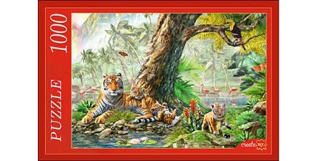 Паззл РЫЖИЙ КОТ 1000эл 68,5*48,5см Тигры под деревом