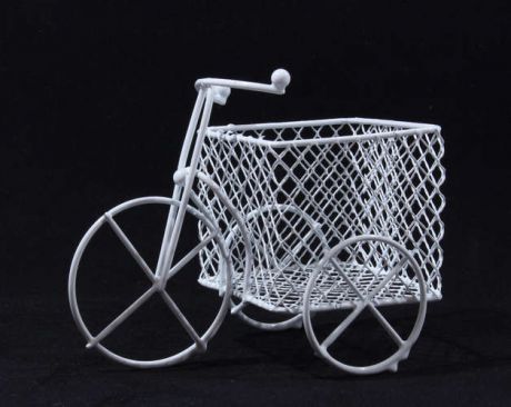 Набор для творчества Кукольные аксессуары Велосипед с квадратной корзинкой 10*7см