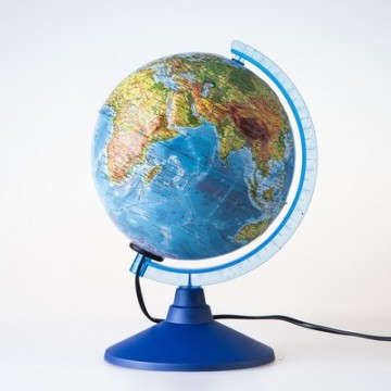 Глобус Globen d=250мм Серия Классик Евро Физико-политический, рельефный, с подсветкой