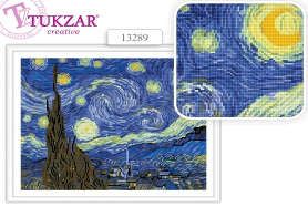Набор для творчества, TUKZAR, Алмазная мозаика по номерам, Звездная ночь 40*50см