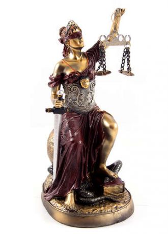 Сувенир, Статуэтка Греческая богиня правосудия - Фемида 27см