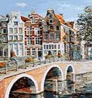Набор для творчества, Белоснежка, Живопись на холсте, 40*50см Императорский канал в Амстердаме