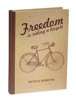 Блокнот Freedom is riding a bicycle (крафт)