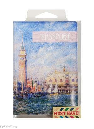 Обложка для паспорта Пьер Огюст Ренуар Дворец Дожей в Венеции (ПВХ бокс)