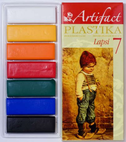 Набор для творчества Пластика (пластилин отверждаемый) LAPSI - 7 классических цветов 7107-8