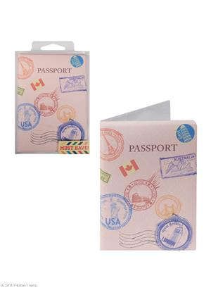 Обложка для паспорта Печати разных стран (ПВХ бокс)