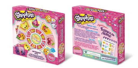 Настольная игра, Оригами, Shopkins Карусель-Лото Тропики + пазл 16эл 02778