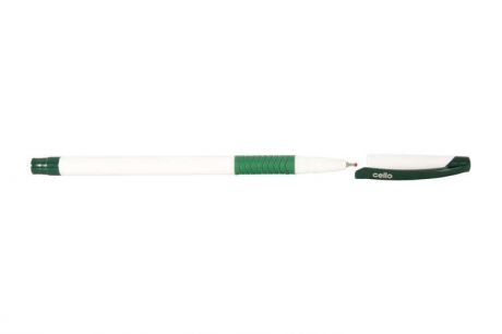 Ручка, шариковая, Cello SLIMO GRIP 0,7мм игловидный пишущий наконечник, зеленая
