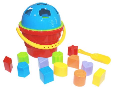 Игрушка, Пластмастер Развивающая игрушка: Сортер-ведро Цветок