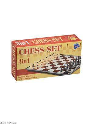 Шахматы и шашки на магните (17*17см) (15-02574-3108)