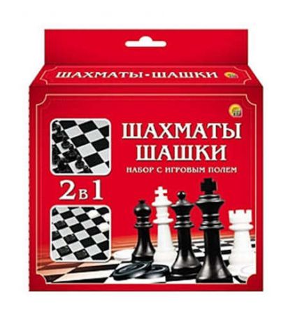 Настольная игра Шахматы, шашки в коробке