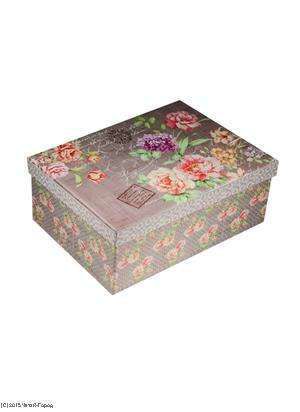 Коробка для подарков Цветочное послание 21*15*8,5см, картон
