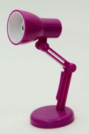 Фонарь портативный Минилампа фиолетовая электрический со светодиодной лампой