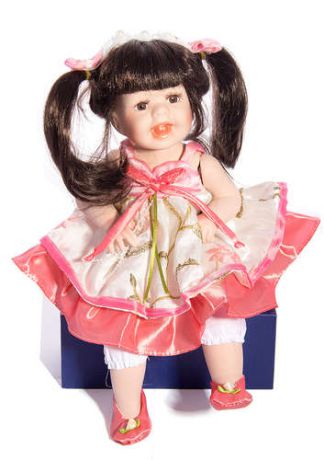 Сувенир, Кукла коллекционная Розалина, фарфор 38см