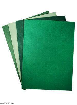 Набор листов фетр (А4) (4 шт) оттенки зеленого) (11-ChnArts (Hunan)-J15)