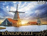 Пазл Konigspuzzle 500 эл Нидерланды. Музей мельниц ГИК500-8309