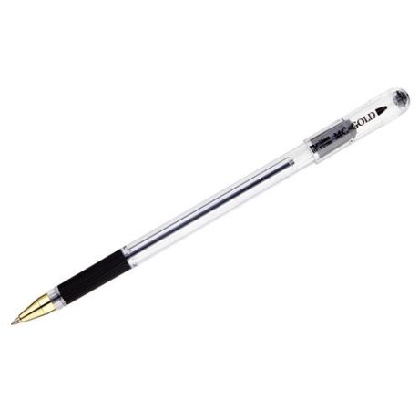 Ручка шариковая, MunHwa MC Gold черная, 1,0мм, грип