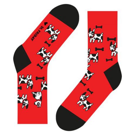 Дизайнерские носки St.Friday Socks, красный